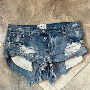 One Teaspoon denim shorts
